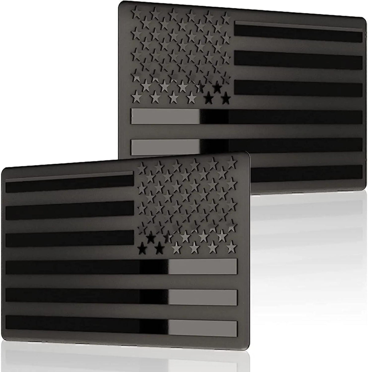 USA Flag Fender Emblem — Black