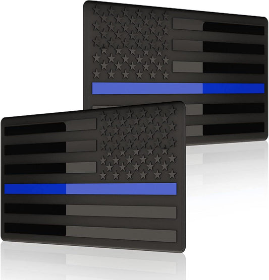 USA Flag Fender Emblem — Thin Blue Line