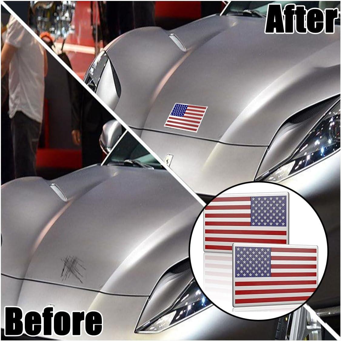 USA Flag Fender Emblem — Red & Blue